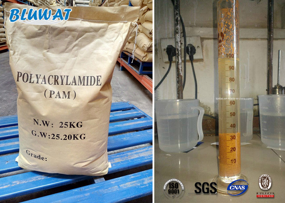 Peso de molecularidad elevada de la poliacrilamida no iónica del floculante del tratamiento de aguas de mina de oro