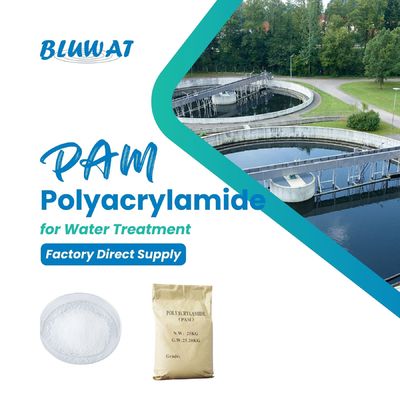 comprar Purificación de agua Productos químicos Poliacrilamida catiónica Cpam Blanco C3H5NO Tratamiento de aguas residuales industriales fabricación en línea