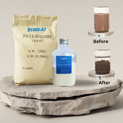 comprar Polyacrilamida aniónica de primera calidad PAM Peso molecular 5-22 millones Para el engrosamiento de lodos fabricación en línea