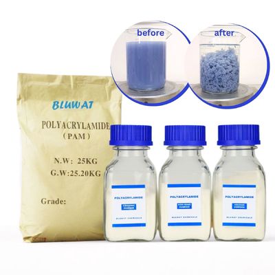 comprar Polyacrylamide PAM Polyelectrolyte Flocculant Chemicals utilizado en las plantas de tratamiento de aguas residuales fabricación en línea