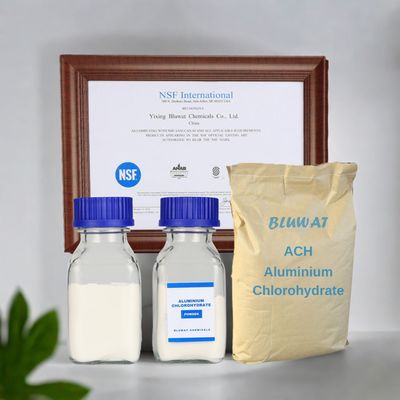 comprar Clorhidrato de aluminio NSF ACH en polvo, coagulante de alta eficiencia para el tratamiento de aguas residuales y desalinización fabricación en línea