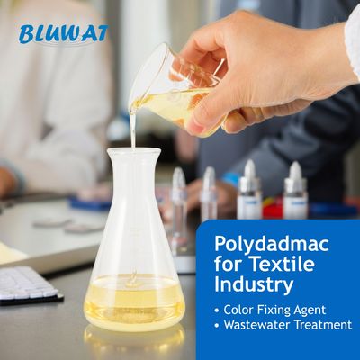 comprar PolyDADMAC para el tratamiento de aguas residuales textiles y fijación de color | Bluwat Chemicals fabricación en línea