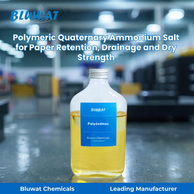 comprar Polymeric Quaternary Ammonium Salt Polydadmac for Paper Retention, Drainage and Dry Strength | Bluwat Chemicals fabricación en línea