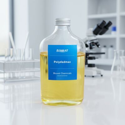 comprar PolyDADMAC DA506 Polímero catiónico de alta viscosidad de ultra alta viscosidad de 50% para la eliminación de partículas finas en el tratamiento del agua fabricación en línea