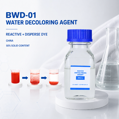 Comprar 50% -55% Contenido Sólido Agente Decolorante de Agua BWD-01 para Aguas Residuales de Tintes Reactivos y Dispersos en China fabricación en línea
