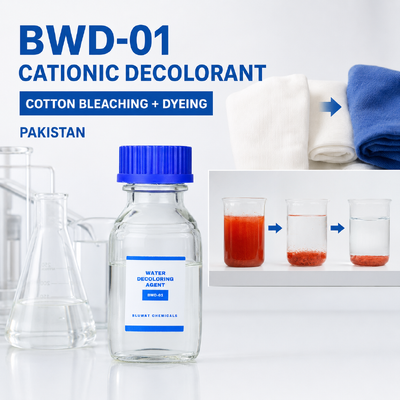 Comprar BWD-01 Decolorante catiónico para blanquear y teñir aguas residuales de algodón en Pakistán fabricación en línea
