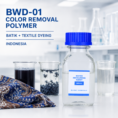 Comprar Polímero catiónico BWD-01 para la eliminación de color en aguas residuales de batik y teñido textil en Indonesia fabricación en línea