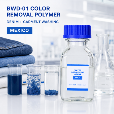 Comprar BWD-01 Agente de decoloración de agua de polímero catiónico con un contenido sólido del 50% para aguas residuales de lavado de denim fabricación en línea