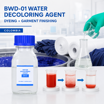Comprar Agente Decolorante BWD-01 para Efluentes de Tintura Textil y Acabado de Prendas en Colombia fabricación en línea