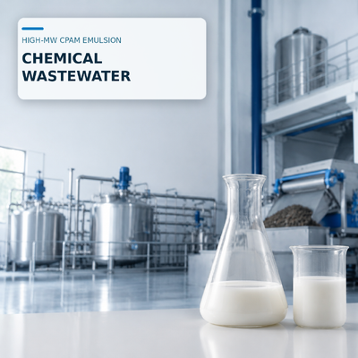 Comprar Emulsión CPAM de alto peso molecular con carga media a ultra alta para el tratamiento químico de lodos de aguas residuales fabricación en línea