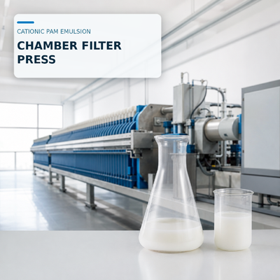 Comprar Emulsión de poliacrilamida catiónica de alto peso molecular para deshidratación y formación de flocos permeables con filtro de cámara fabricación en línea