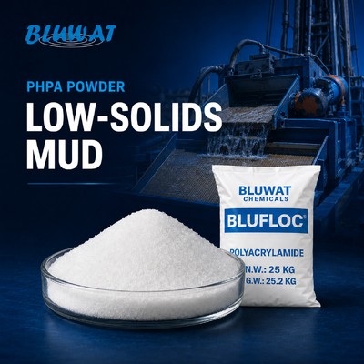 Comprar Polvo de PHPA aniónico para sólidos bajos Lodo a base de agua con 89% min. Contenido sólido y rango de pH efectivo 5·14 fabricación en línea