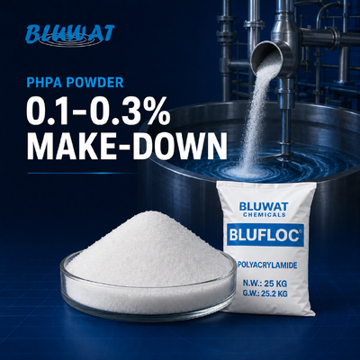Comprar Composición en polvo de PHPA a una concentración de solución de 0,1 a 0,3% fabricación en línea