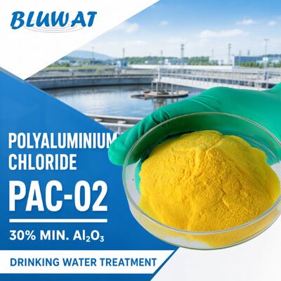 Comprar 30% Min. Al2O3 Cloruro de polialuminio seco en aerosol PAC-02 para tratamiento de agua potable fabricación en línea