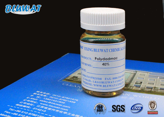 Certificado NSF 40% Contenido de baja viscosidad PolyDADMAC Coagulante orgánico Residuos químicos purificadores Polímeros catiónicos