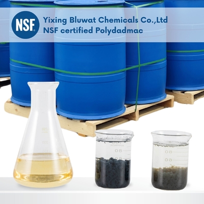 Agente de purificación de agua con polydadmac certificado por NSF PDADMAC Aditivos para el tratamiento del agua