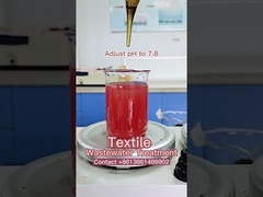 Introducción de productos químicos para el tratamiento de aguas residuales textiles