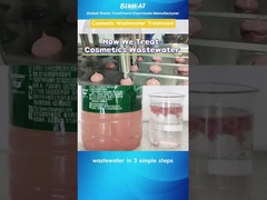 ¡Mira cómo las aguas residuales de cosméticos se vuelven limpias en 3 pasos!