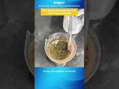 Deshidratación de lodos en minutos con poliacrilamida