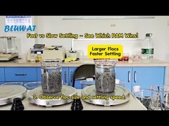 PAM Floculante: ¿Cuál de los dos se deposita más rápido?