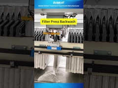 #Demo de tratamiento de aguas residuales #FilterPress Backwash Tratamiento de agua por #BluwatChemicals