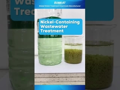 Tratamiento de aguas residuales con níquel | Eliminación de metales pesados con floculante y productos químicos Bluwat #shorts
